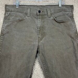 Levi's 511 Jeans‎ Mens 36x30 Slim Fit Gray Green Charcoal Wash Black Tag